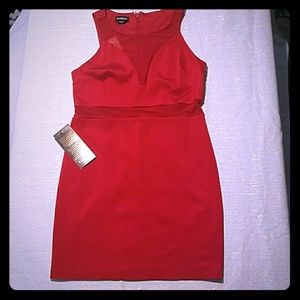 Bebe red cocktail dress